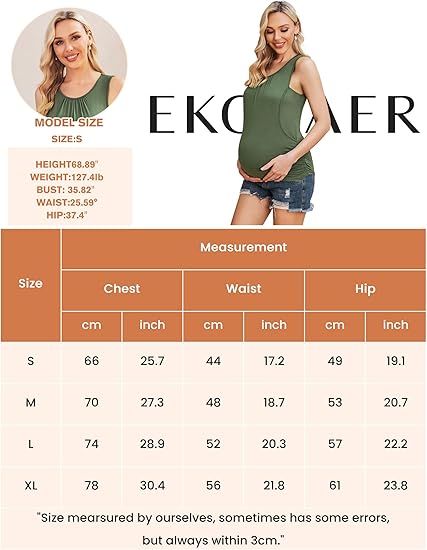 Ekouaer Womens Nursing Tank Tops for Breastfeeding Shirts Sleeveless Maternity Postpartum Clothes Black
