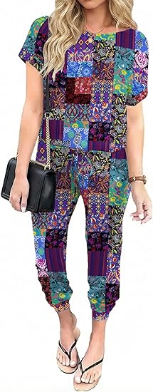 Ekouaer Jumpsuits for Women Dressy Summer Romper Casual Spring Vacation Outfits 2026 One Piece Travel Clothes