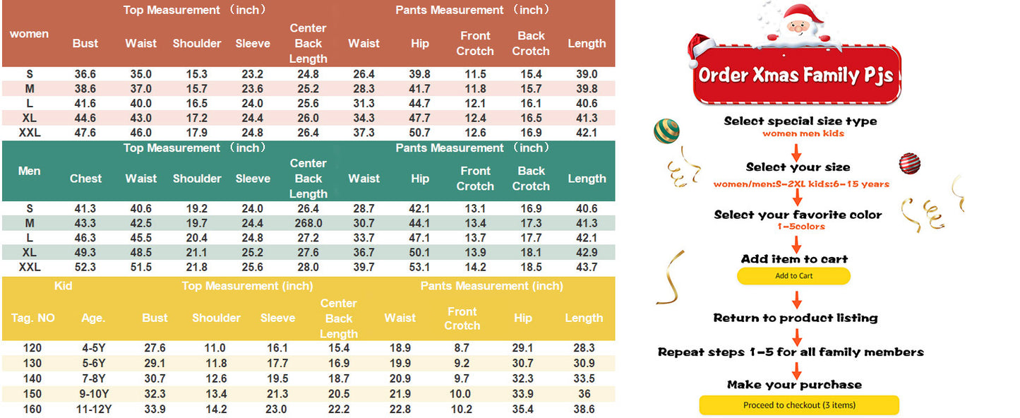 Ekouaer Family Christmas Pajamas Matching Sets Womens Mens Pjs Long Sleeve Sleepwear Holiday Lounge Sets