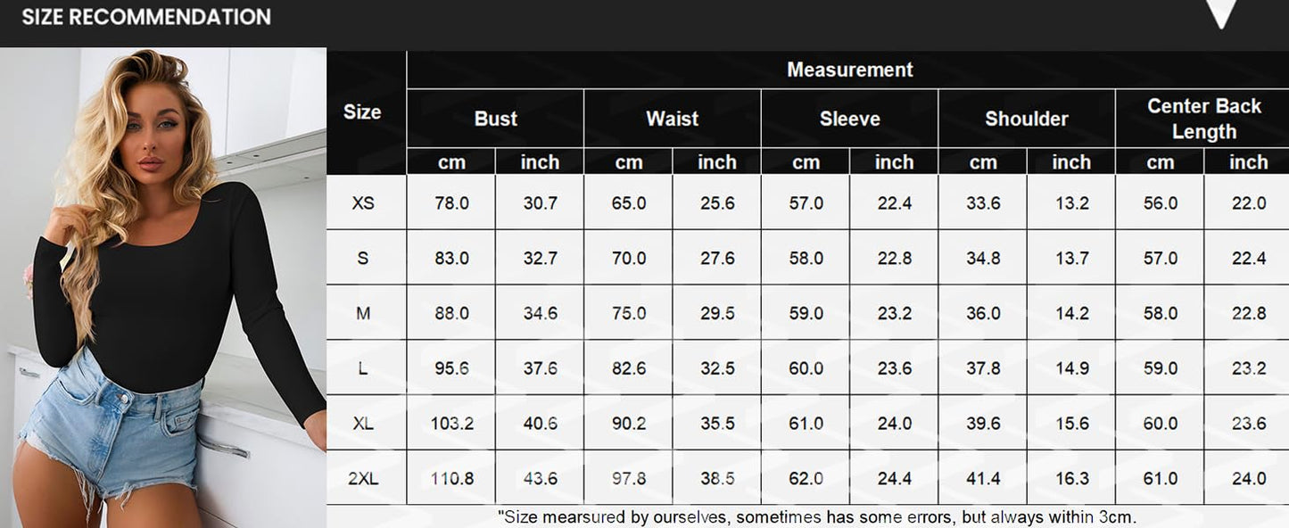 Ekouaer Women Long Sleeve Shirt Scoop Neck Tops Slim Fit Basic Top Thermal Undershirts Base Layer Tee