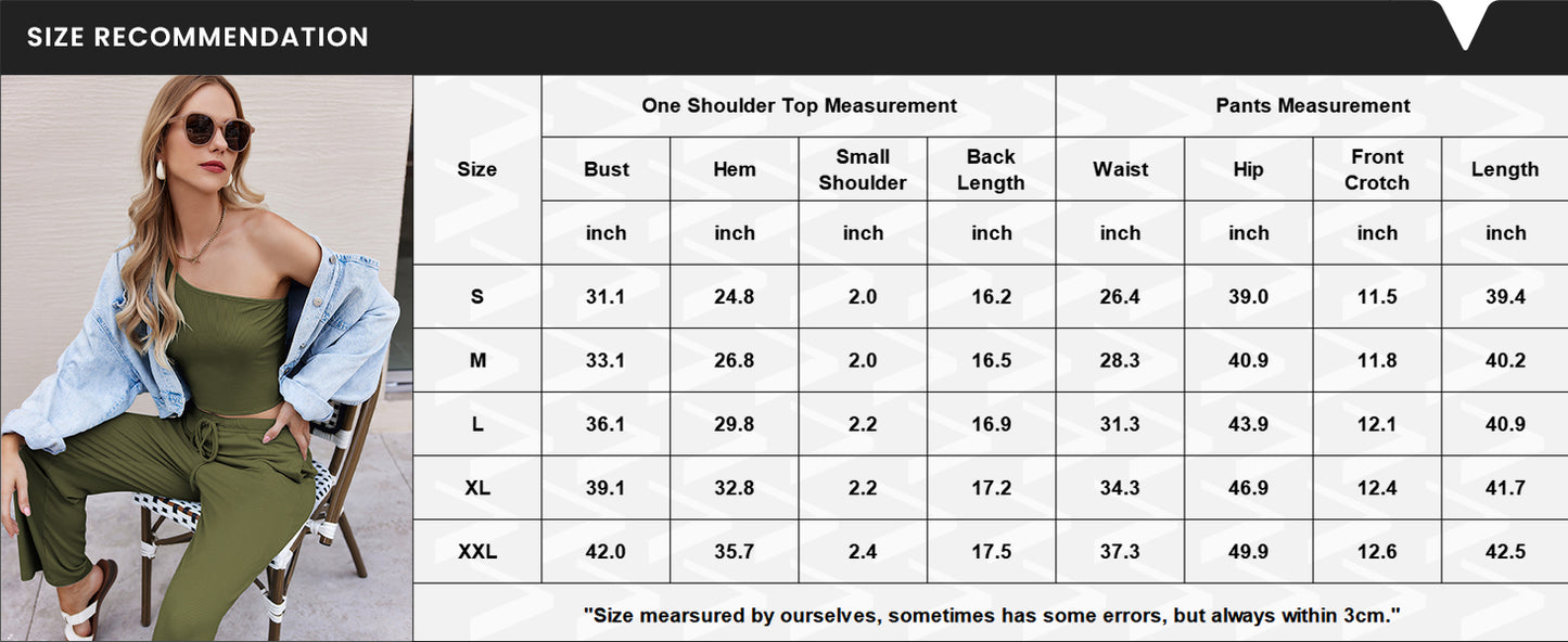 Ekouaer Womens 4 Piece Lounge Sets Ribbed Knit Crop Tank Top and Shorts Pants Casual Outfits