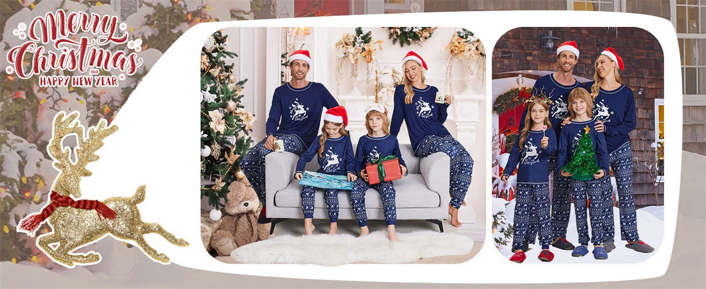 Ekouaer Matching Family Sets Christmas Pajamas Set Xmas PJS Sleepwear Soft Christmas Matching Jammies