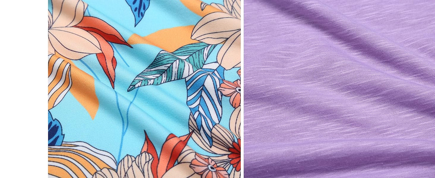 Ekouaer Womens Tshirt Nightgown Cotton V Neck Sleepshirts Comfy Casual Nightshirt for Women