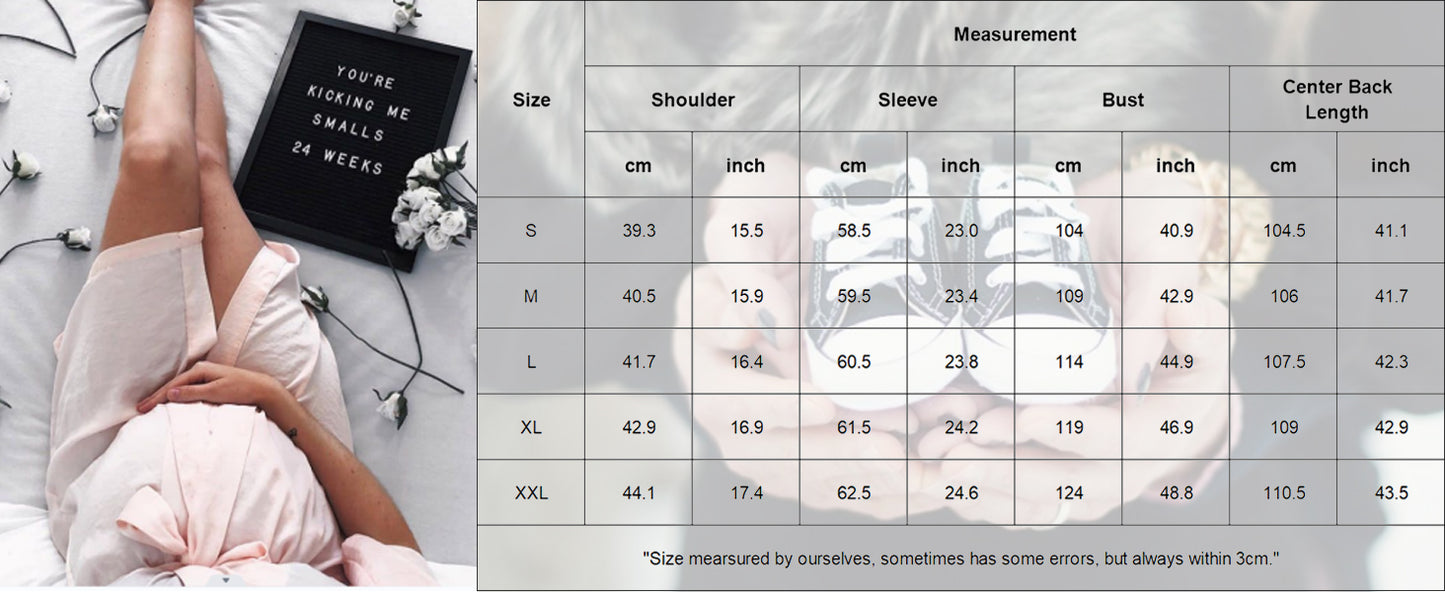 Ekouaer Maternity Robe Labor Delivery Nursing Gown Hospital Breastfeeding Dress Bathrobes