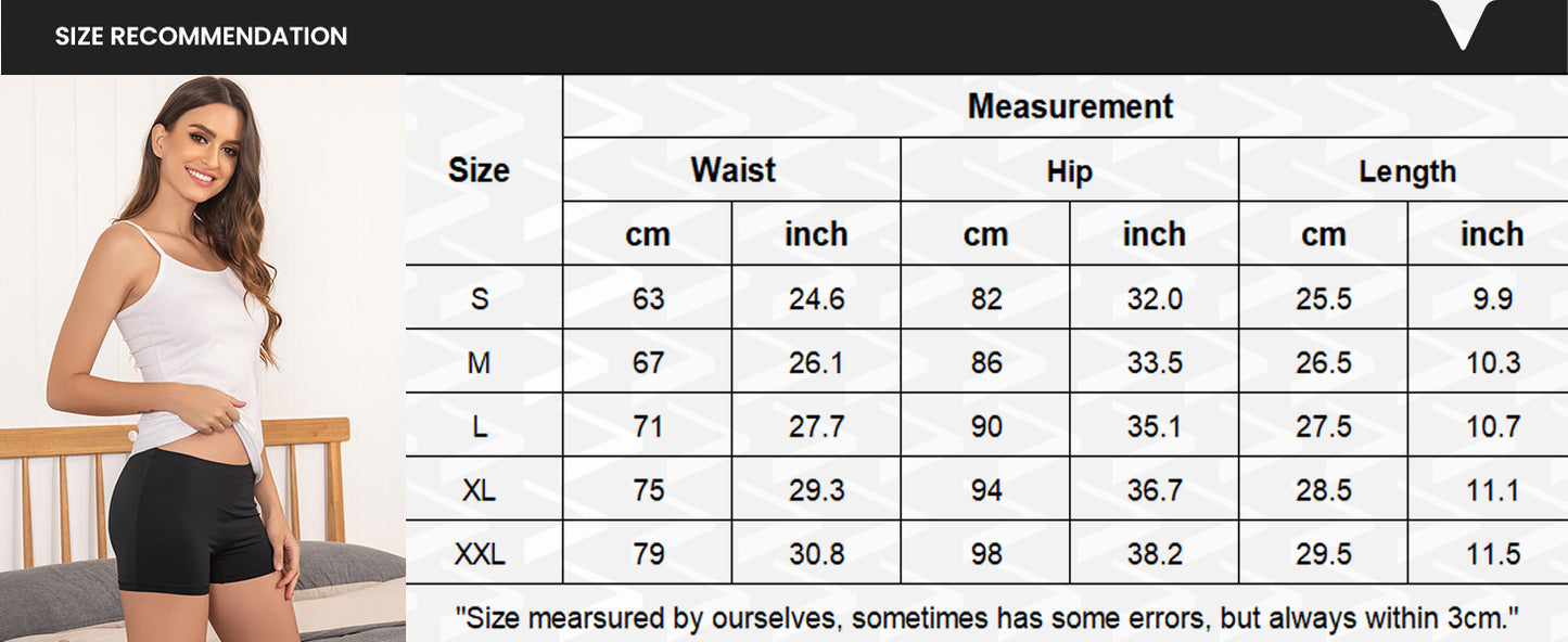 Ekouaer Boyshort Panties Women's Soft Underwear Briefs Invisible Hipster 3 Pack Seamless Boxer Brief Panties