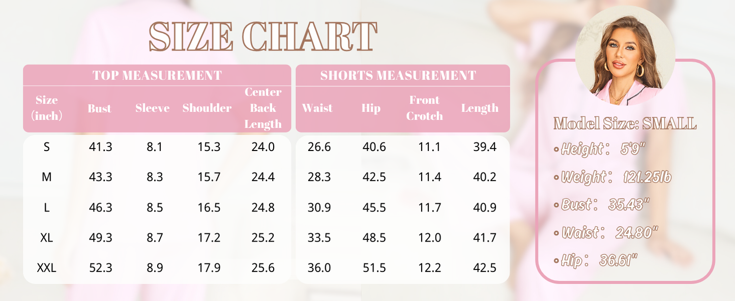 Ekouaer Womens Pajama Sets Button Down Pjs 2 Piece Short Sleeve Sleepwear with Pants Soft Loungewear