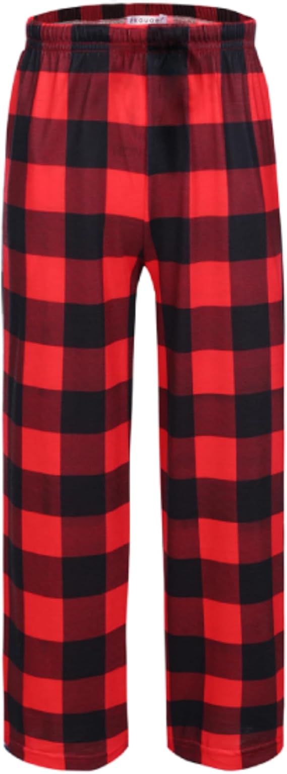 Ekouaer Girls Soft Pajamas Pants Cute Print Pattern PJ Bottoms Comfortable Lounge Long Pants with 2 Pockets