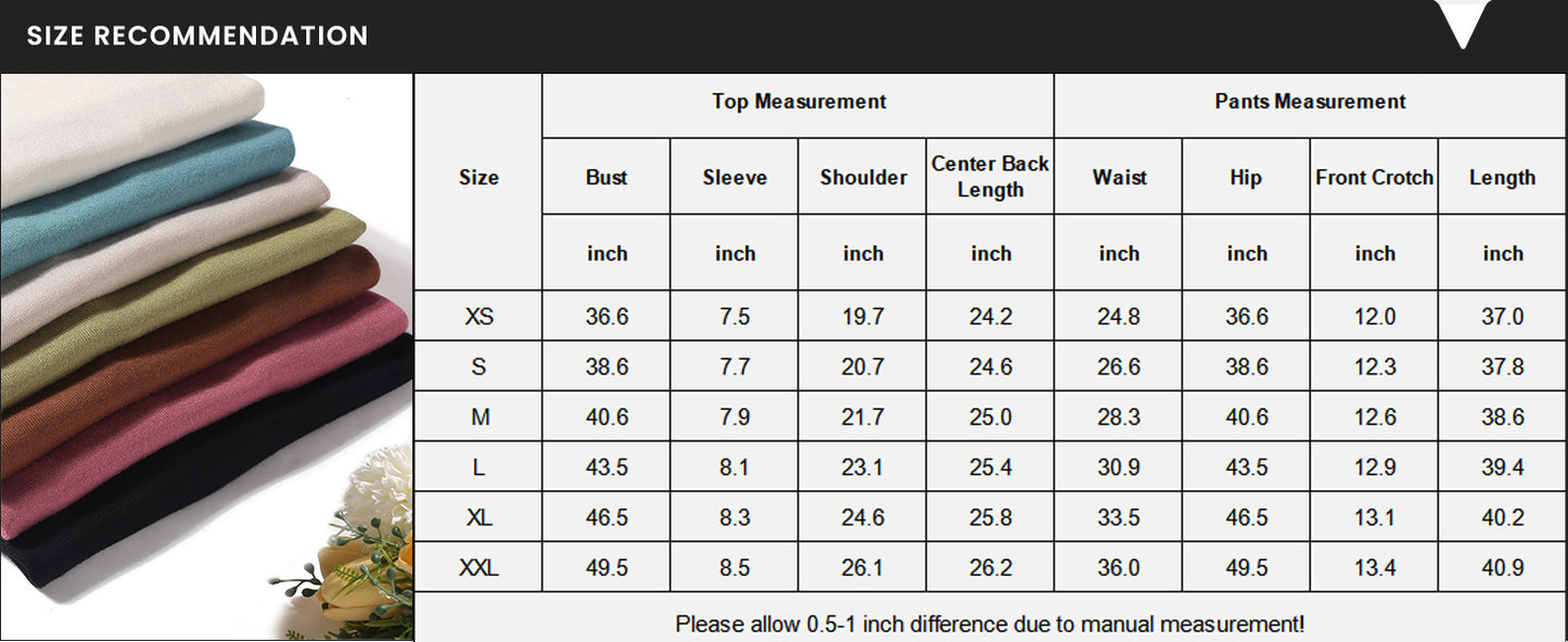 Ekouaer Lounge Set for Women Travel Outfits 2 Piece Sets Short Sleeve Sweater Top Wide Leg Long Pants Loungewear