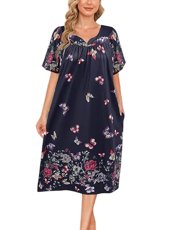 Ekouaer Women's House Dress with Pockets