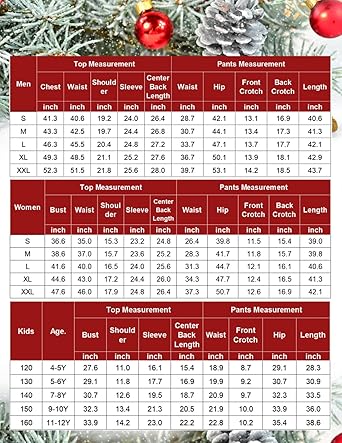 Ekouaer Family Christmas Pajamas Matching Sets Womens Mens Pjs Long Sleeve Sleepwear Holiday Lounge Sets