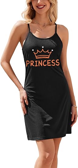 Ekouaer Womens Nightgowns for Women Sleeveless Rib Knit Sleepwear Chemise Nightgown Full Slip Ribbed Knit Dress