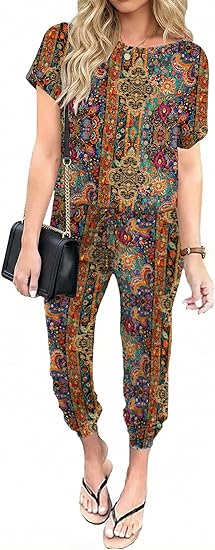 Ekouaer Jumpsuits for Women Dressy Summer Romper Casual Spring Vacation Outfits 2026 One Piece Travel Clothes
