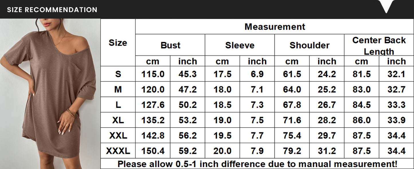 Ekouaer Womens Tshirt Nightgown Cotton V Neck Sleepshirts Comfy Casual Nightshirt for Women