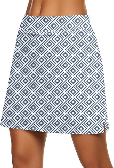 Ekouaer Women's Active Performance Skort Lightweight Skirt for Running Tennis Golf Workout Sports