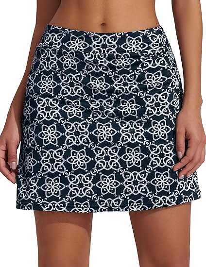 Ekouaer Women's Active Performance Skort Lightweight Skirt for Running Tennis Golf Workout Sports