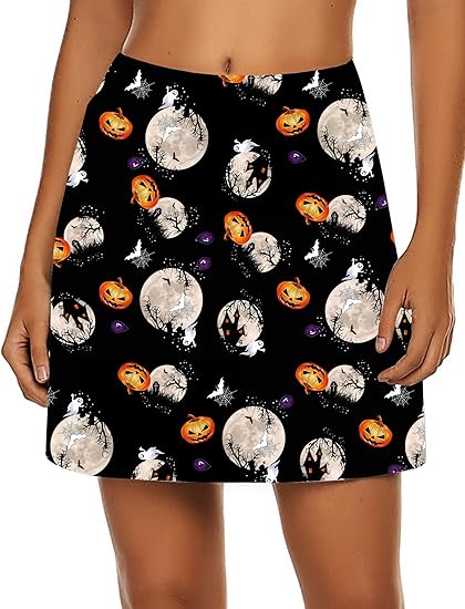 Ekouaer Women's Active Performance Skort Lightweight Skirt for Running Tennis Golf Workout Sports