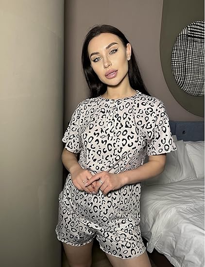 Ekouaer Tie Dye Pajamas Set Womens Loungewear Sleepwear 2 Piece PJ Sets