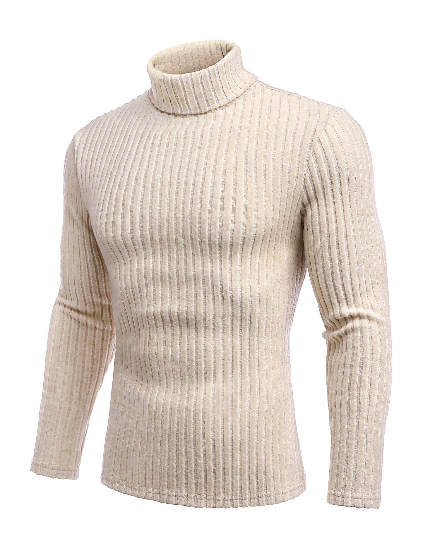 Ekouaer Mens Thermal Top Base Layers Turtleneck Long Sleeve Slim Fit Jumper Fall Winter Thermal Underwear Ribbed Lightweight