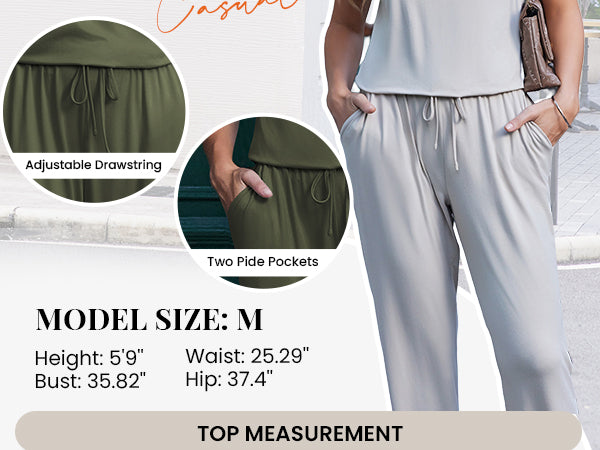 Ekouaer Jumpsuits for Women Dressy Summer Romper Casual Spring Vacation Outfits 2026 One Piece Travel Clothes
