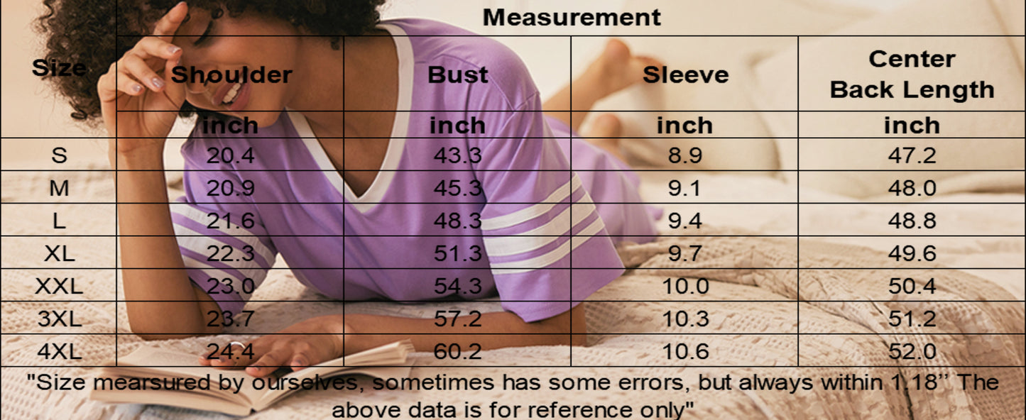 Ekouaer Long Nightgown, Womens V Neck Loungewear Oversized Sleepwear Loose Sleep Dress