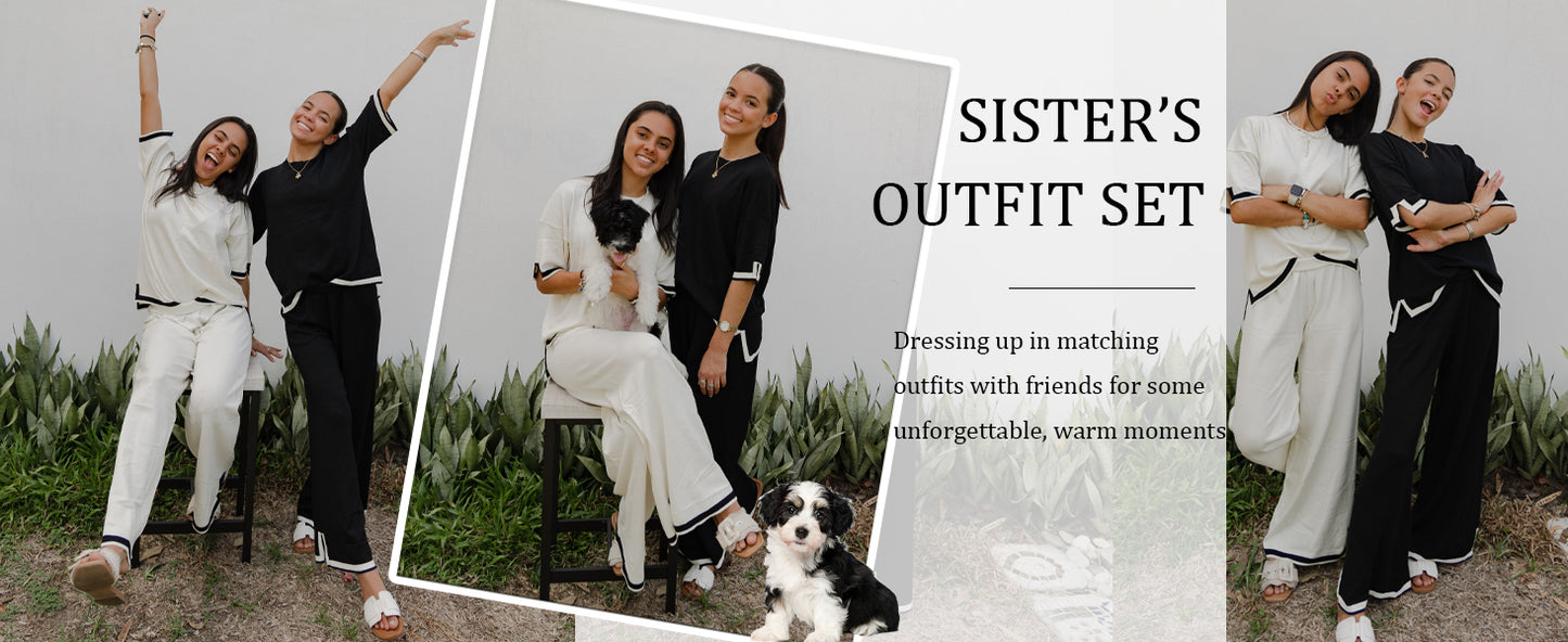 Ekouaer Lounge Set for Women Travel Outfits 2 Piece Sets Short Sleeve Sweater Top Wide Leg Long Pants Loungewear