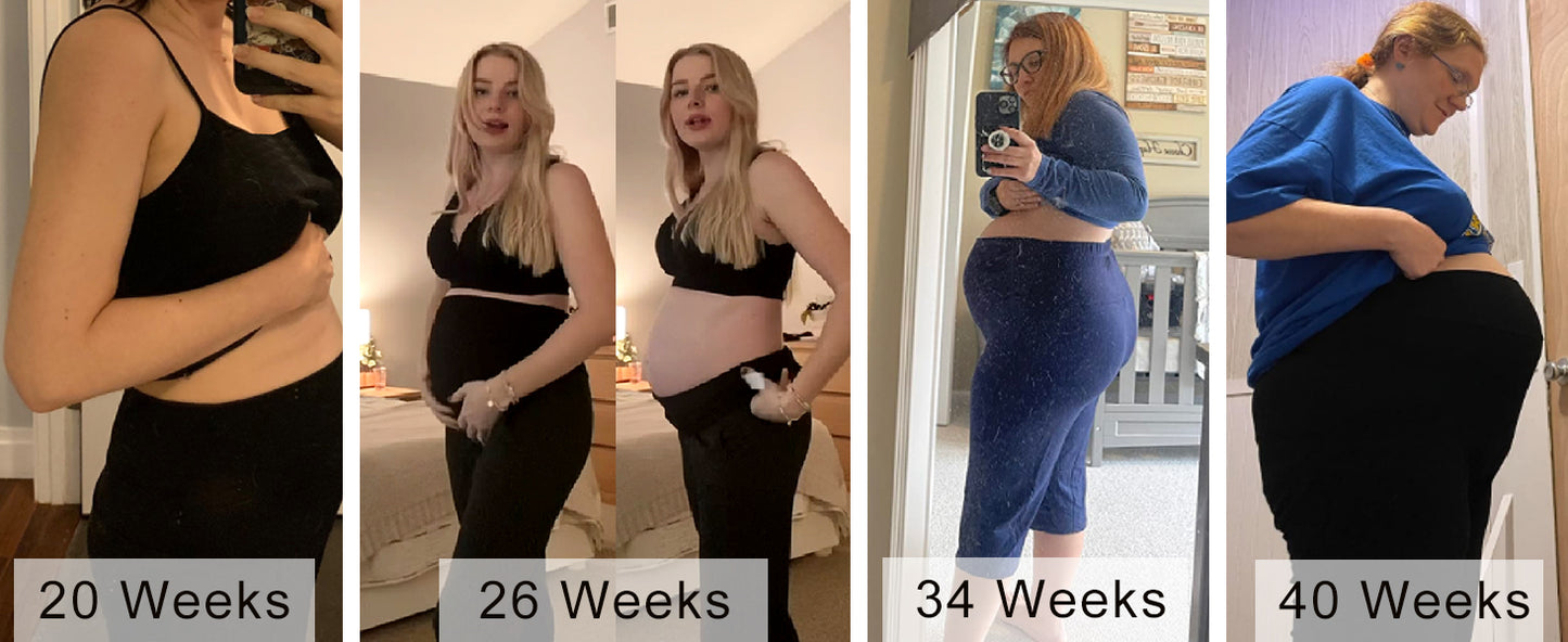 Ekouaer Maternity Shorts for Women Maternity Capris Yoga Pregnancy Short Pants Soft Joggers Lounge Bottoms