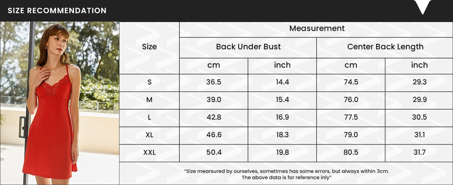 Ekouaer Women's Nightgown V Neck Sleeveless Sleepwear Lace Sleep Dress Navy Blue S