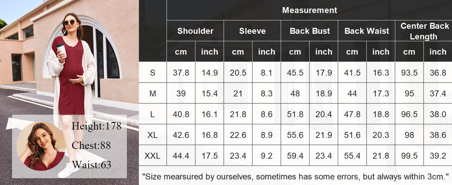 Ekouaer Women's O-Neck Nightgown Short Sleeve Button Down Soft Sleepwear Loose Fit Nightshirt